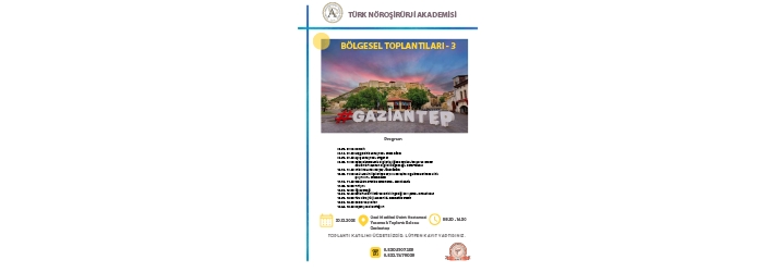 Türk Nöroşirürji Akademisi 3.Bölgesel Toplantısı